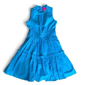 EUC-Lilly Pulitzer Elina Cotton boho Dress Blue size 2-